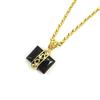 Les Trésors De Lily [E6110] - Black Gold 'Hypnôse' Designer Necklace