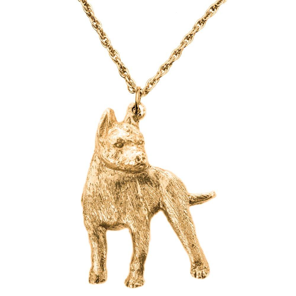 American Staffordshire Terrier, British-made Art Dog Pendant Necklace Collection