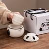 Light luxury panda tea set merchandise Kung Fu tea set Kuaike one pot three cups high-end company gift box business gifts