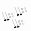 3 Pair White Toilet Tank Bolts Toilet Seat Screws Replacement  Toilet Water Tank Installation
