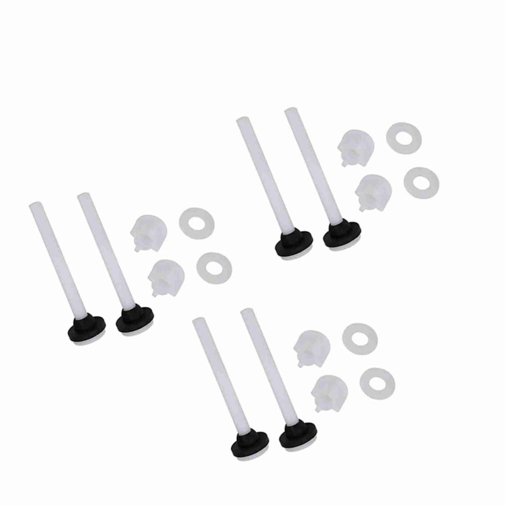 3 Pair White Toilet Tank Bolts Toilet Seat Screws Replacement  Toilet Water Tank Installation