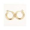 [Jewelry Excellente] K18YG hoop earrings 3.0mm×17mm ring hoop earrings (K18 yellow gold)