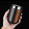 1 Pc New Black Car Ashtray with Metal Liner Universal One-button Open Cover Storage Bucket with LED Light Decorative Accessories