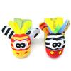 2pc Baby Infant Kids Wrist Rattles Toys Developmental Soft Cute Animal