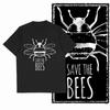 2025 100 Cotton Funny Cool Bee Print Pattern Mens Tshirt Tide Cool Plus Size Mens Novel Tshirt