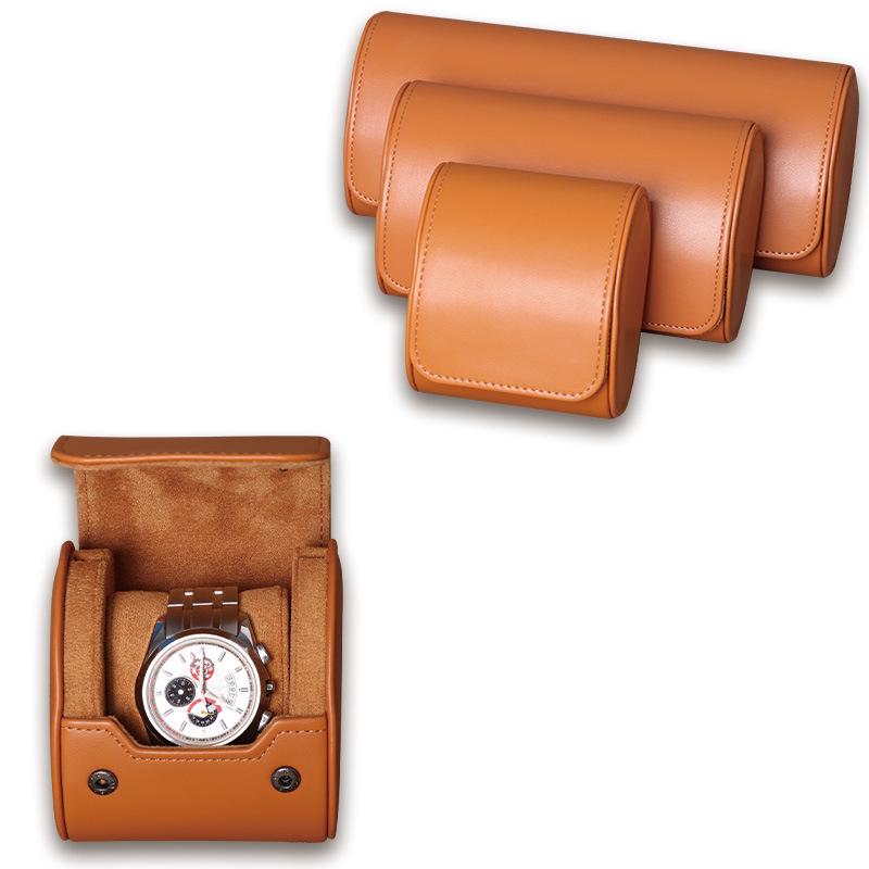Caja de Almacenamiento para Relojes de Cuero PU Impermeable con 1-3 Ranuras - Empaque de Regalo Resistente a las Manchas