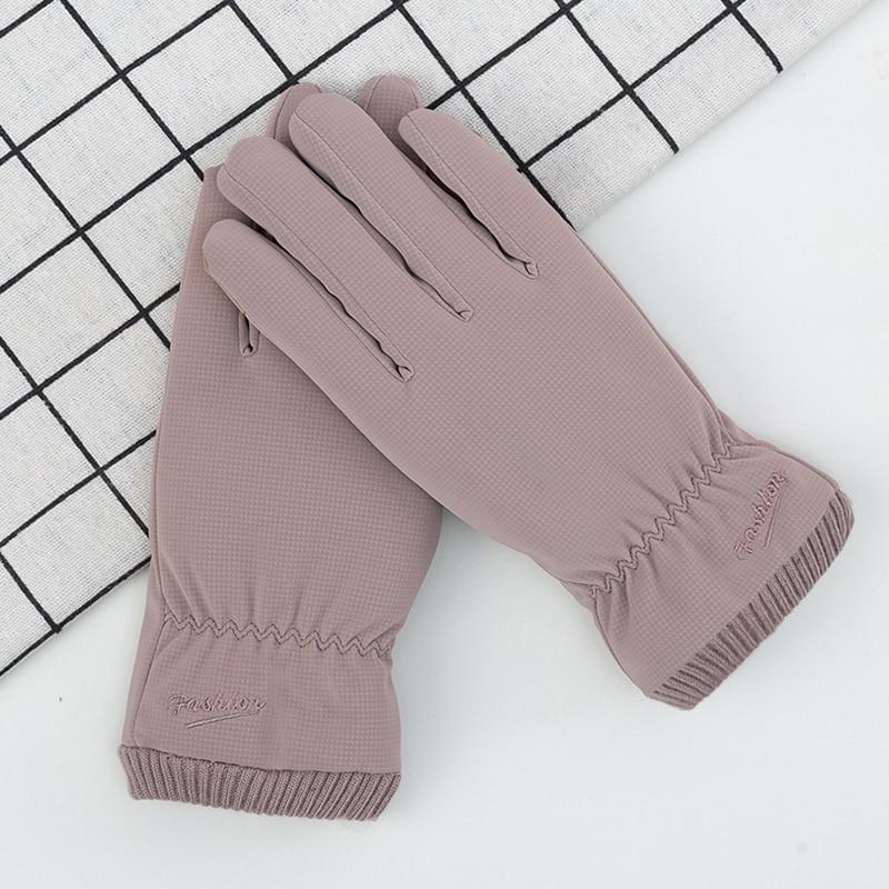 Winter Waterproof Women Gloves Touchscreen Internal Plush Keep Warm Skin-friendly Windproof Female Outdoor Gloves