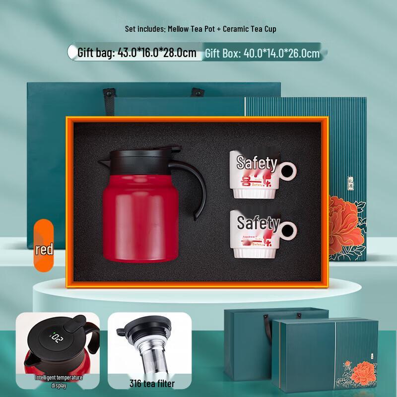 Pabei Tea Kettle and Double Cup Gift Set