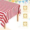 3Packs Striped Table Cloths 54 x 108 Inches Rectangle Plastic Tablecloth Waterproof Table Cover for Dining Birthday Party Picnic