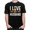 Individuelle Herren I Love My Husband T-Shirts Kurzarm Baumwoll-T-Shirts T-Shirt Lässiges T-Shirt Slim Fit Kleidung