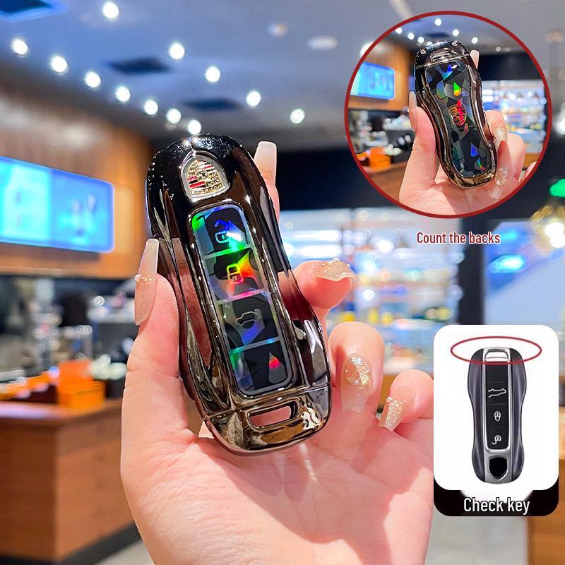 Compatible with Porsche Macan New Energy Key Case 2024/2025 Macan4 Jinchi EV Metal Shell