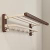 Handon Wall-Mounted Bathroom Shelf with Towel Rack and Toilet Brush Holder