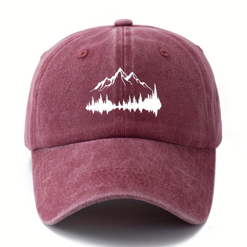 Unisex Forest Pattern Baseball Cap for Outdoor Exploration, Fishing, Hiking, Lightweight Sun Protection, Truck Driver's Cap