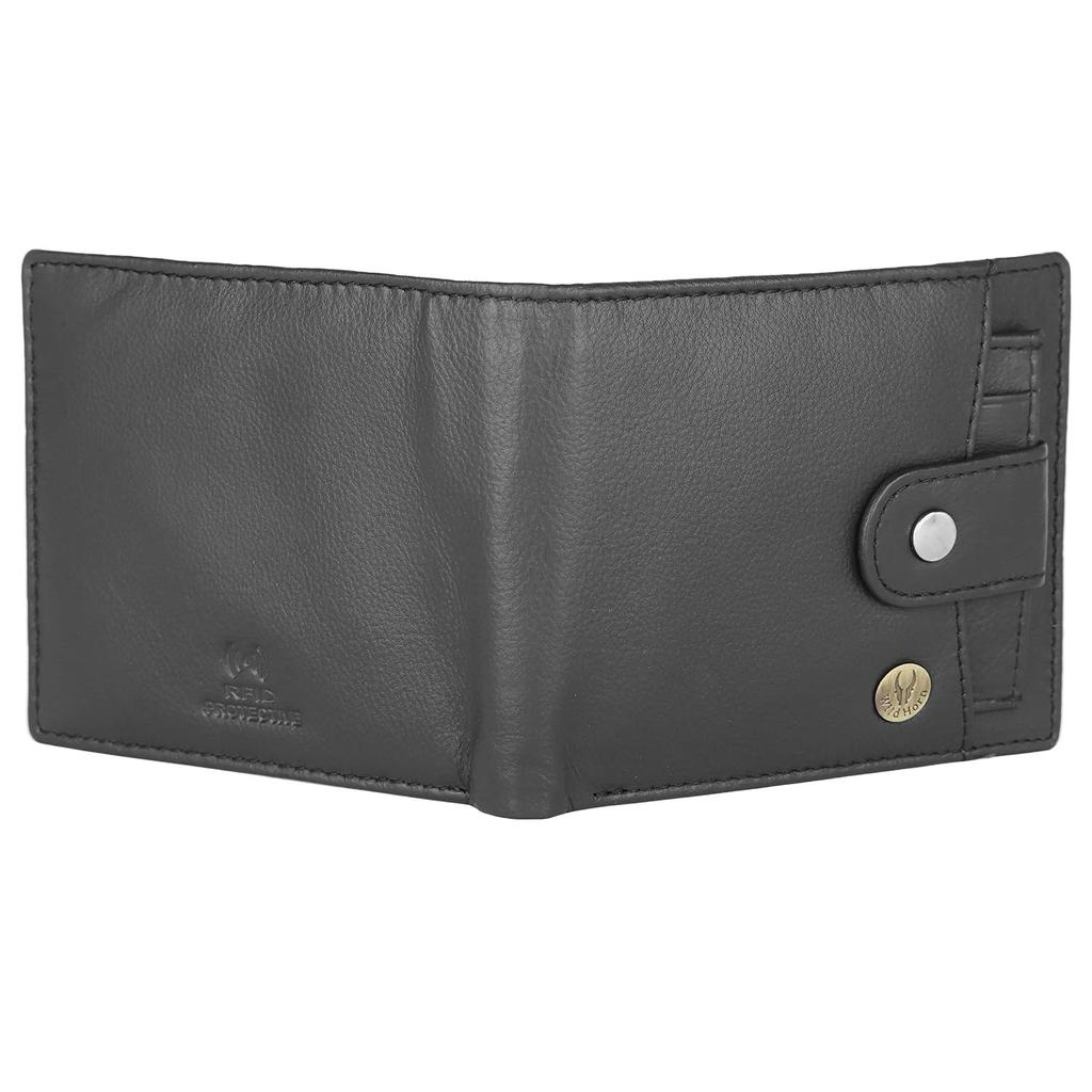 Leather Wallet for Men (Jade Black)