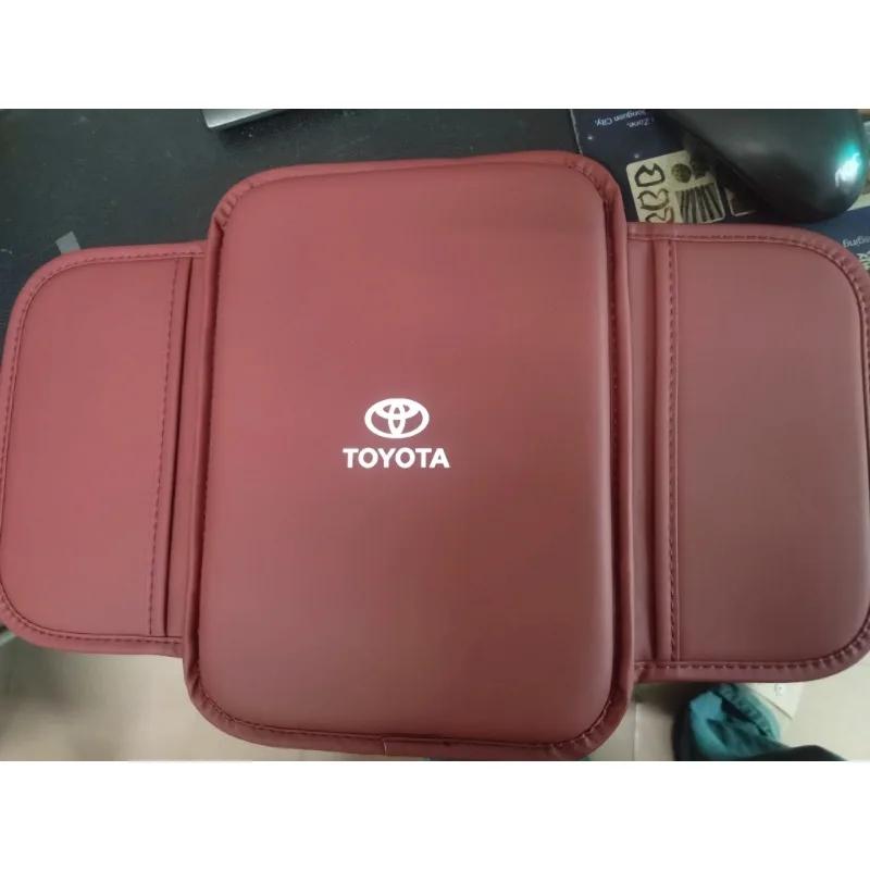 WTRK1 Car Armrest Pad Soft PU Leather Anti Scratch Universal Waterproof Box Cover Cushion Resistant For Toyota Camry Hilux Corolla