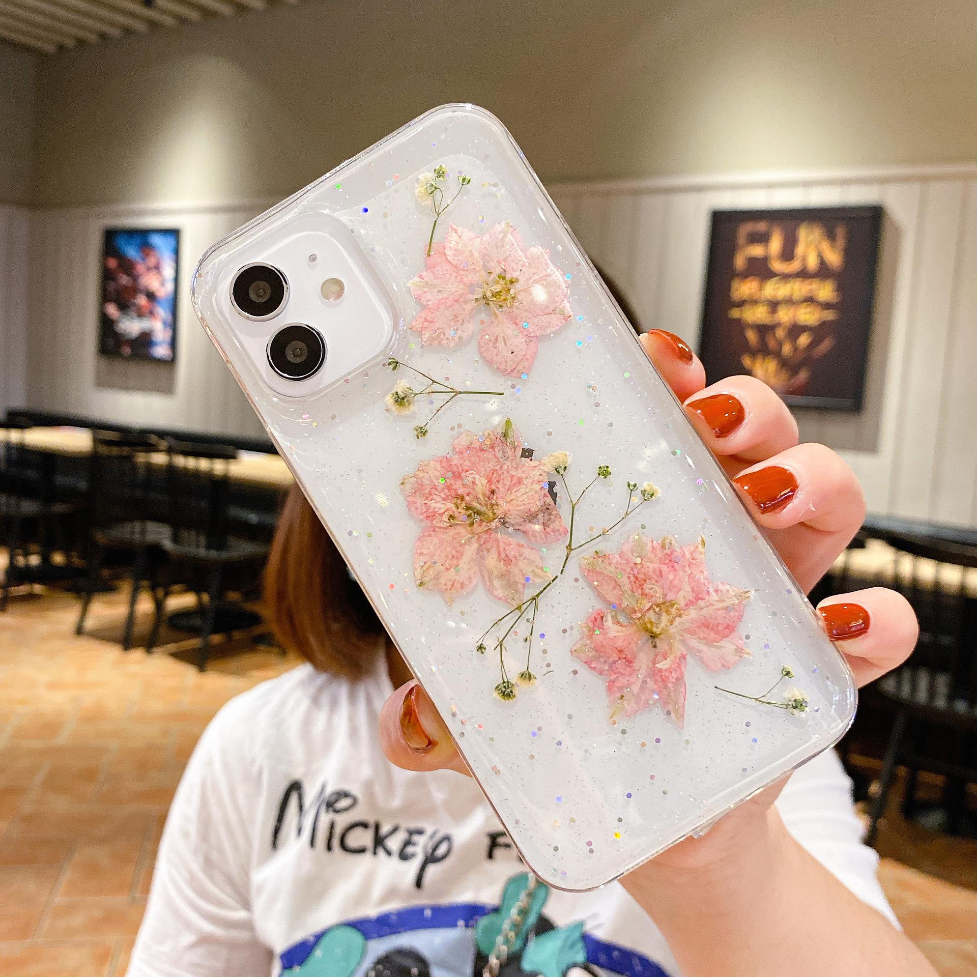 

Чохол для мобільного телефону Feiyan Real Flower підходить для IPhone16Plus/15ProMax/14/13mini Apple Immortal Flower iPhone 14 Pro MAX