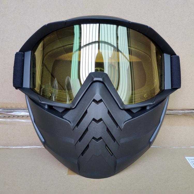 Face Mask, Goggles, Wind and Sand Protection Eyewear, Motorcycle Off-road Helmet, Glasses for Outdoor Sports