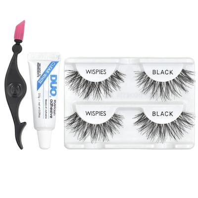 Deluxe-Packung, Enthält Wimpern im Wispy-Look, Applikator und Wimpernkleber, 1 Set