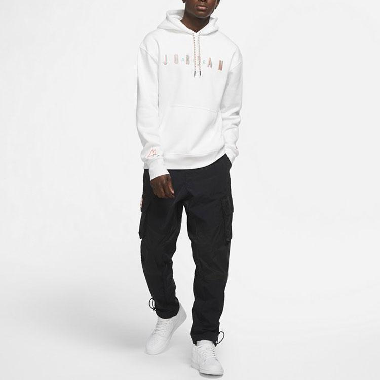 Jordan Sport DNA Fleece-Lined Hoodie Sweatshirt Men Tops White CK9568-100