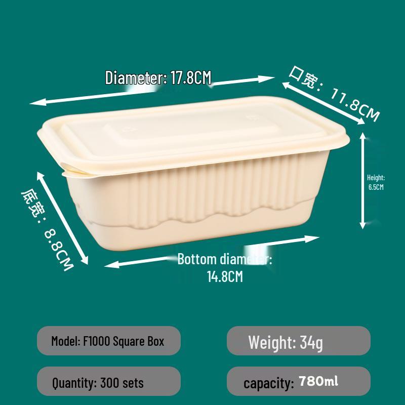 Eco-friendly Corn Starch Lunch and Soup Containers with Lids