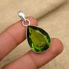 Peridot ädelsten 925 massiv sterlingsilver hänge för årsdagspresent Vackert hänge