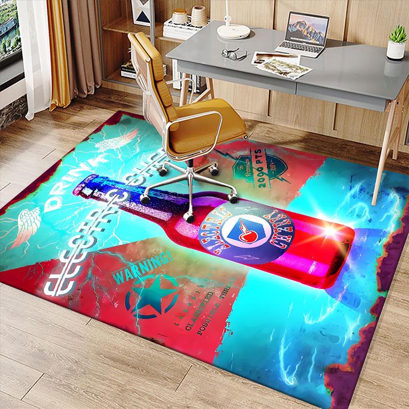 Call of Duty COD Perk A Cola Printed Absorbent Washable Carpet, Non-Slip Bathroom Mats, Kitchen Rugs, Yoga Mat,Living Room Entrance, Camping Picnic Ru