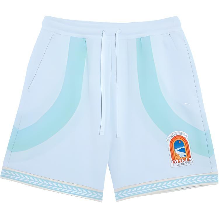 PUMA Apres Court Shorts Sky Blue Unisex 628238-02 M