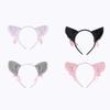 Cute Plush Cat Ears Headbands With Bell Cosplay Headwear Hair Hoop Hairband