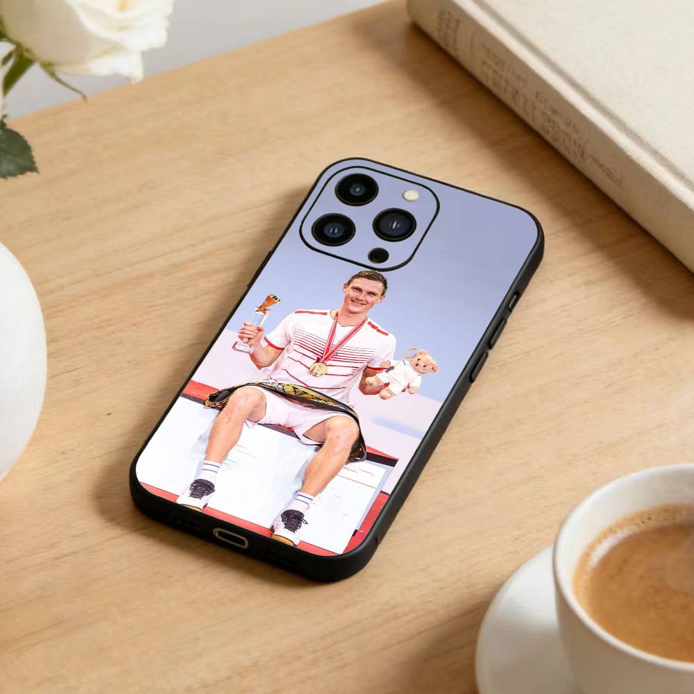 Badmintonstar   Phone Case For iPhone17,16,15,14,13,12 Plus,Max Soft Silicone Black Cover