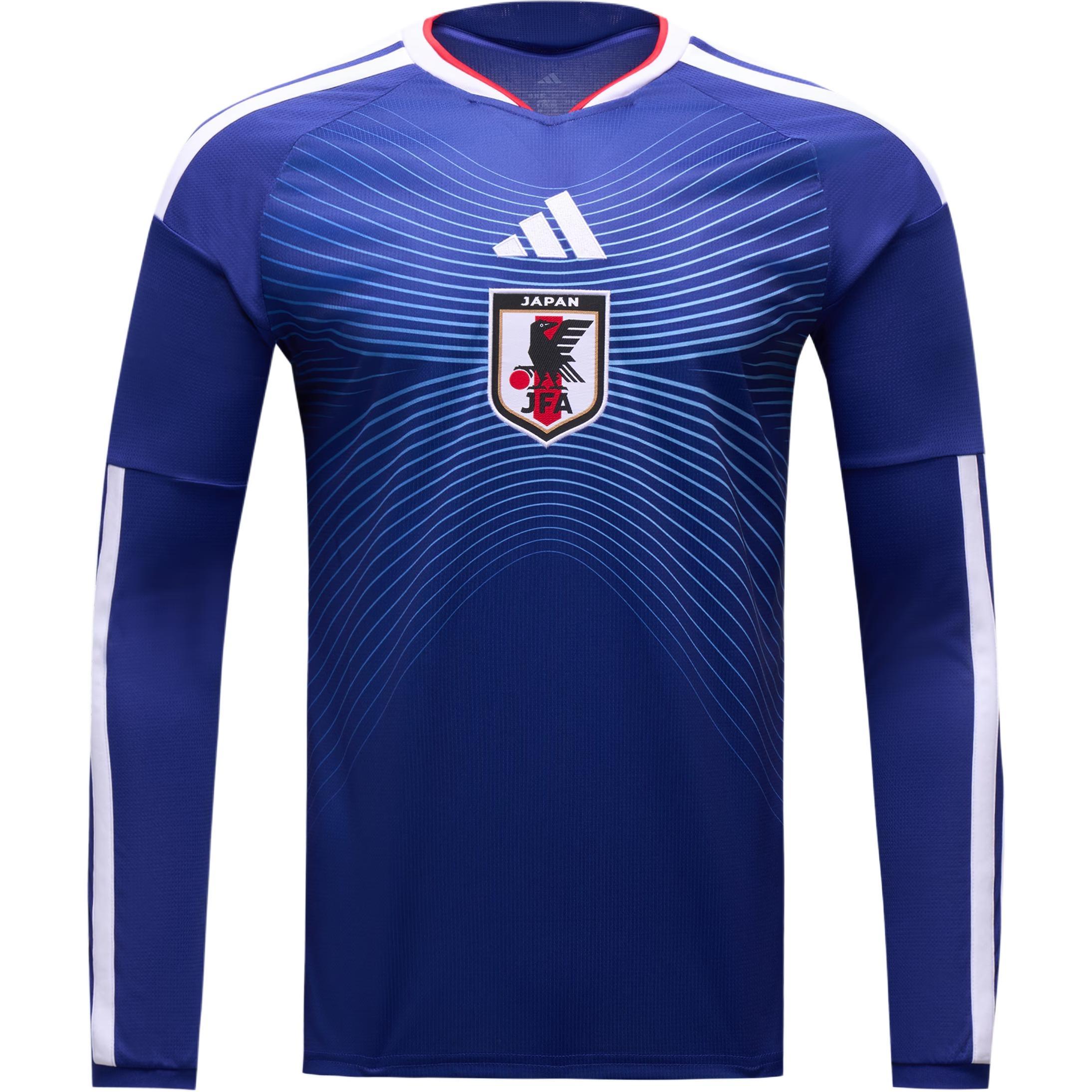 adidas Japan JFA 2026 World Cup Home Long-Sleeve Japan Blue Ash Blue Men s JZ9680 L