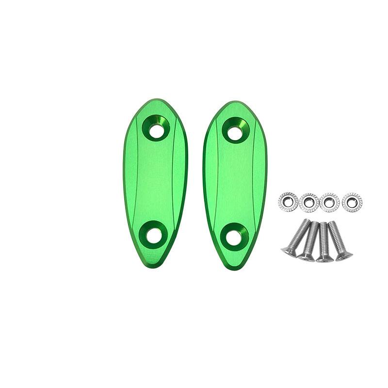 

For Kawasaki ZX-6R Rearview Mirror Base Cover Hole Caps Decoration ZX-25R ZX25R ZX6R ZX 25R 6R Motorcycle Mirror Hole Cover зелений