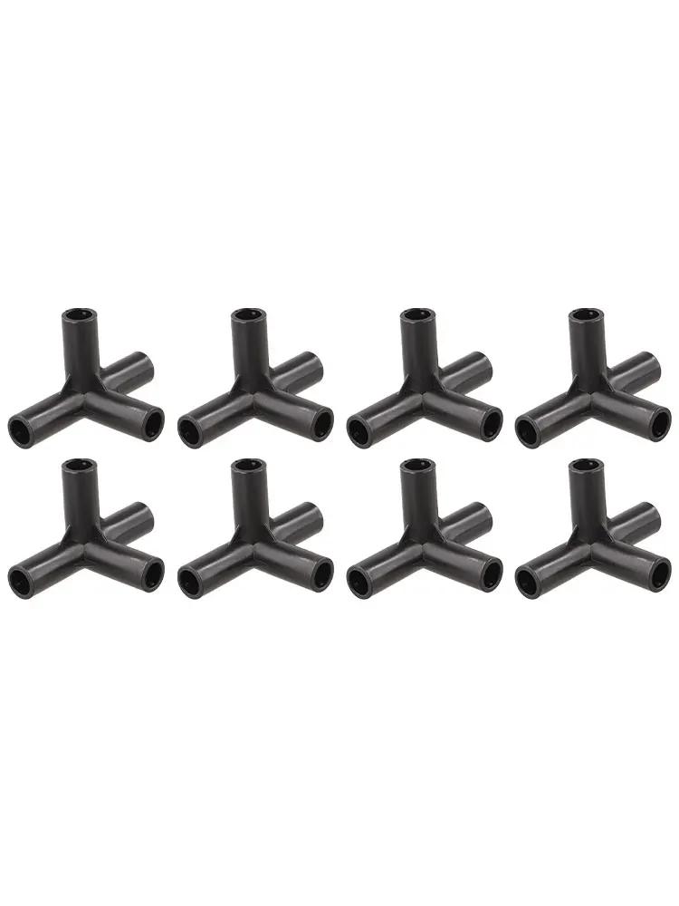 8mm Balck PVC Pipe Fittings PVC Pipe Fittings For Plants Greenhouse Frame Customizable Setups Easy Installation
