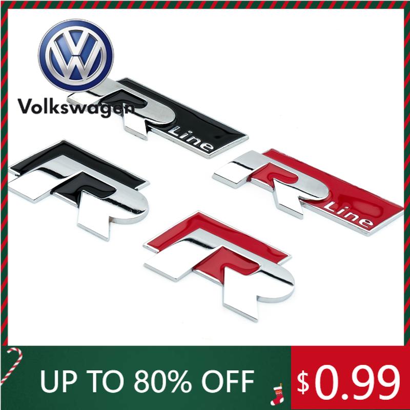 2026 Horké Pro VOLKSWAGEN VW 3D Kovový Znak Přední Mřížky Karoserie Víka Kufru Auto Znak Samolepka Stylizace Auta Pro Volkswagen VW R-line R GTI P