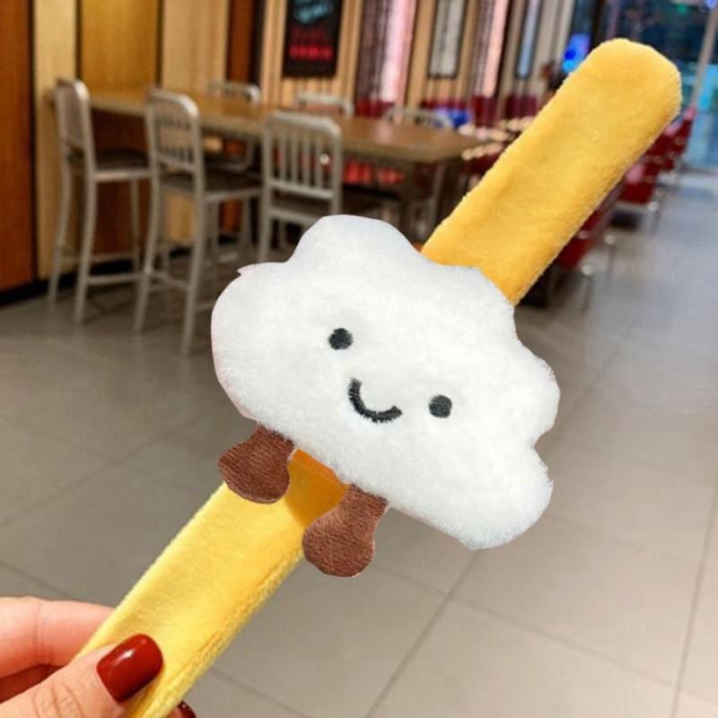Cloud Plush Cartoon Kids Wrist Wrap With Custom Design For Creative Birthday Gifts