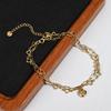 Double Layer Heart Fashion Bracelet: Elegant Temperament, European & American Style Anklet