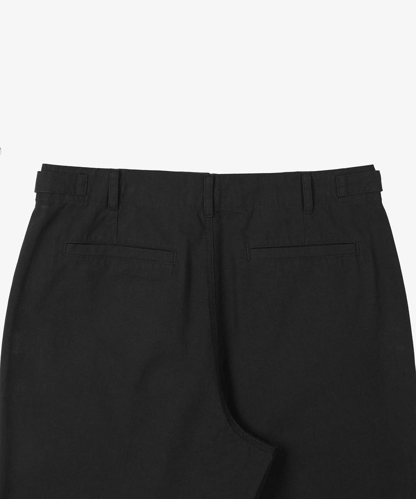 TOFFEE Fatigue Tabe Canvas Cotton Pants (Black)