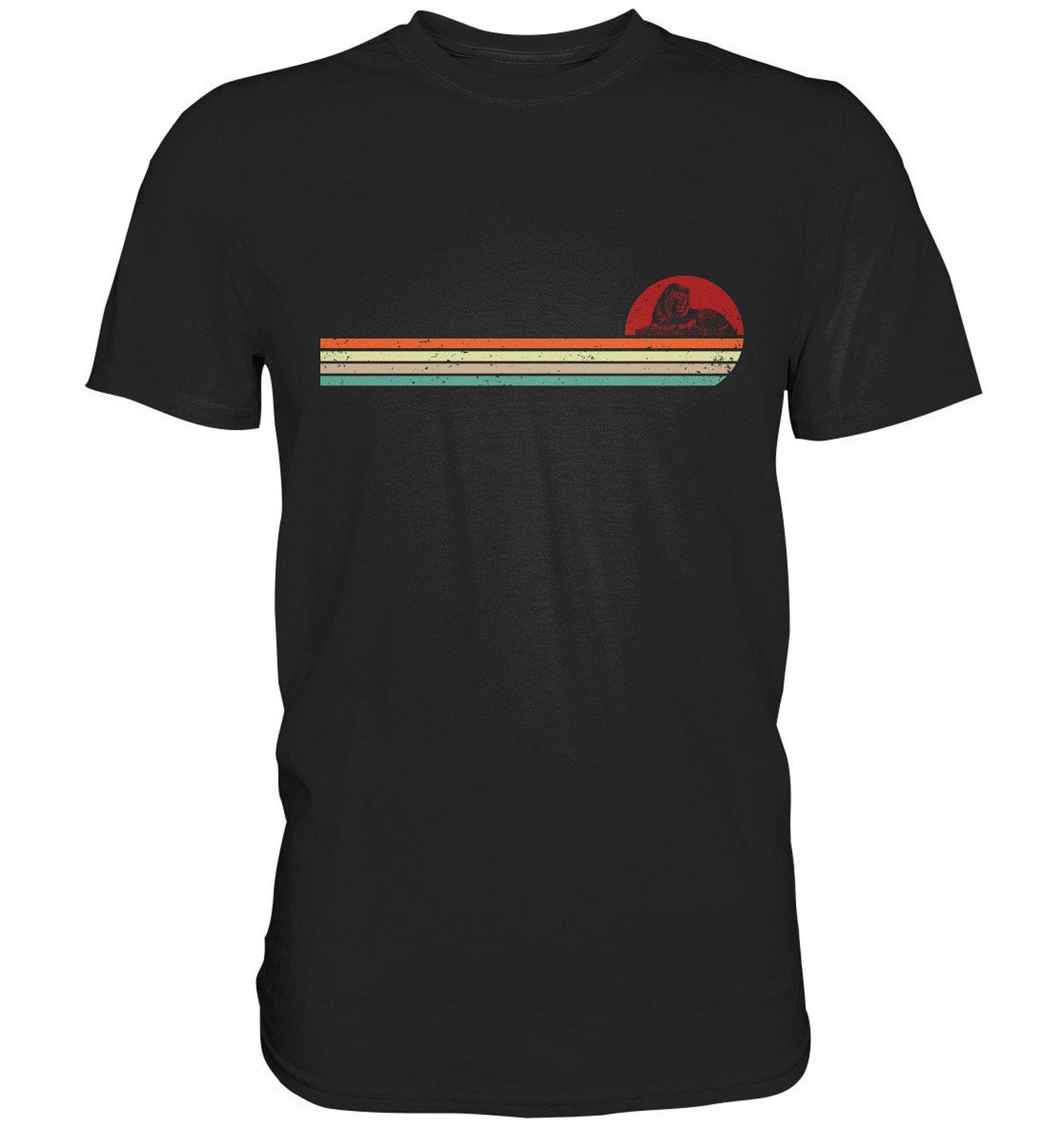 Lion Retro Lions Predators Gift Idea Lion Head T-Shirt S