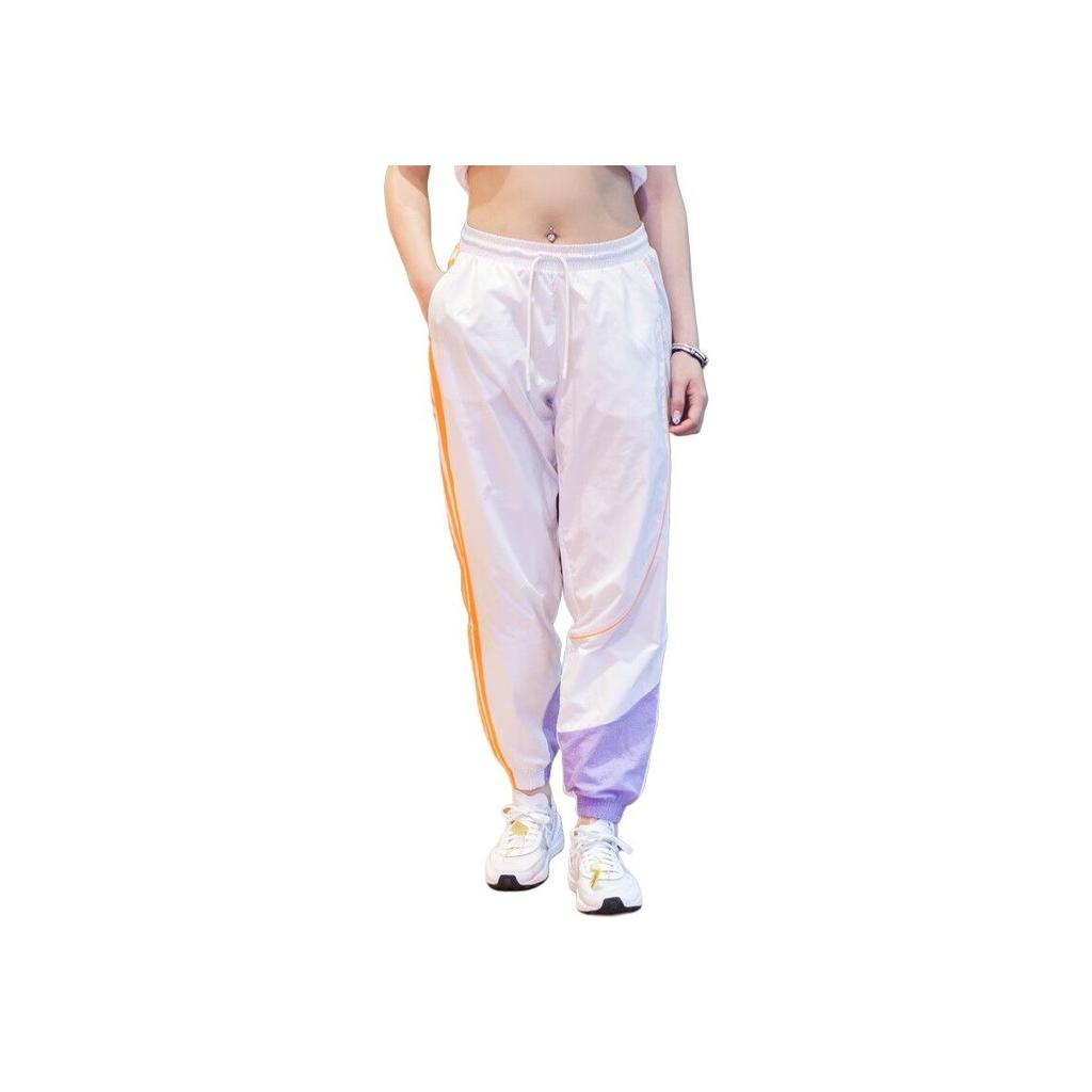 Adidas Neo Colorblock Joggers With Drawstring Women Bottoms White HM9912