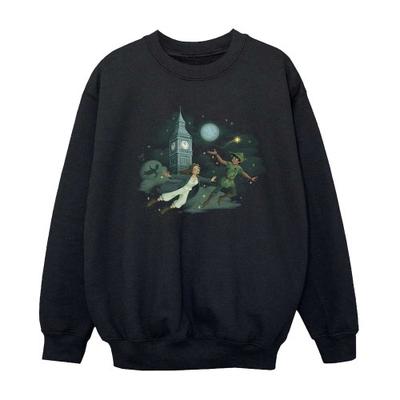 Peter Pan And Wendy Girls Big Ben Clouds Sweatshirt