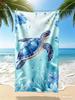 Quick Dry Microfiber Beach Towel Sand Free, Sea Turtle Large Bath Towels, Lightweight Absorbent Travel Towel Yoga Picnic Mat