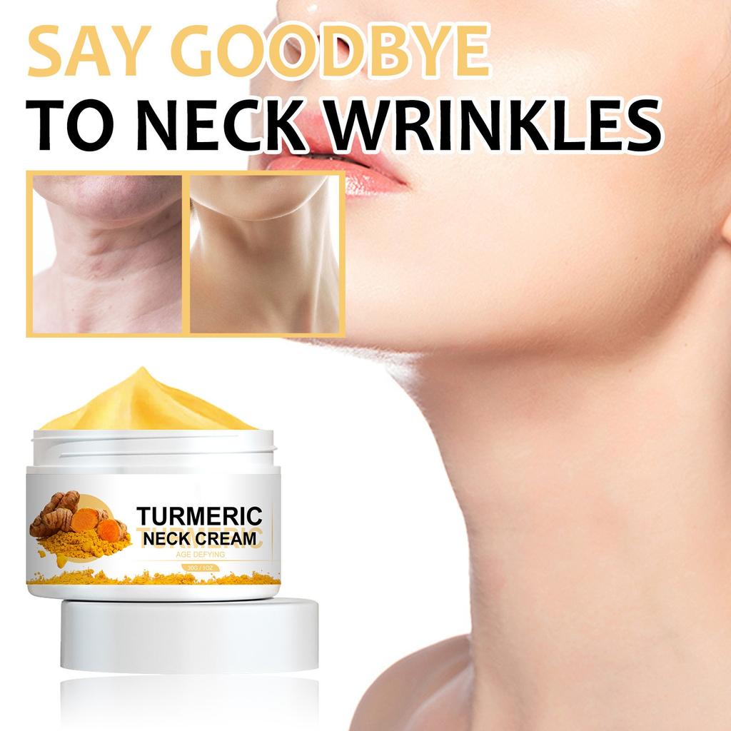 TurmericNeck Firming Cream Facial Moisturizer With Retinol Collagen Hyaluronic Double Chin Reducer Hydrating Face Cream