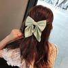 1 Stück Neue Koreanische Mode Bogen Haarnadel Einfarbig Elegante Haarspangen Kopfbedeckung Mädchen Kinder Haarschmuck
