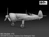IBG Romanian Fighter Plane Over Stalingrad Plastic Model Kit PB72567 1/72 IAR.80B (Airplane)