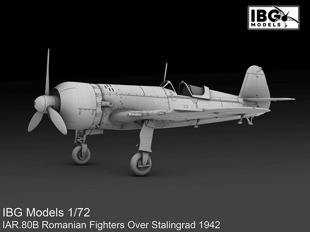 IBG Romanian Fighter Plane Over Stalingrad Plastic Model Kit PB72567 1/72 IAR.80B (Airplane)