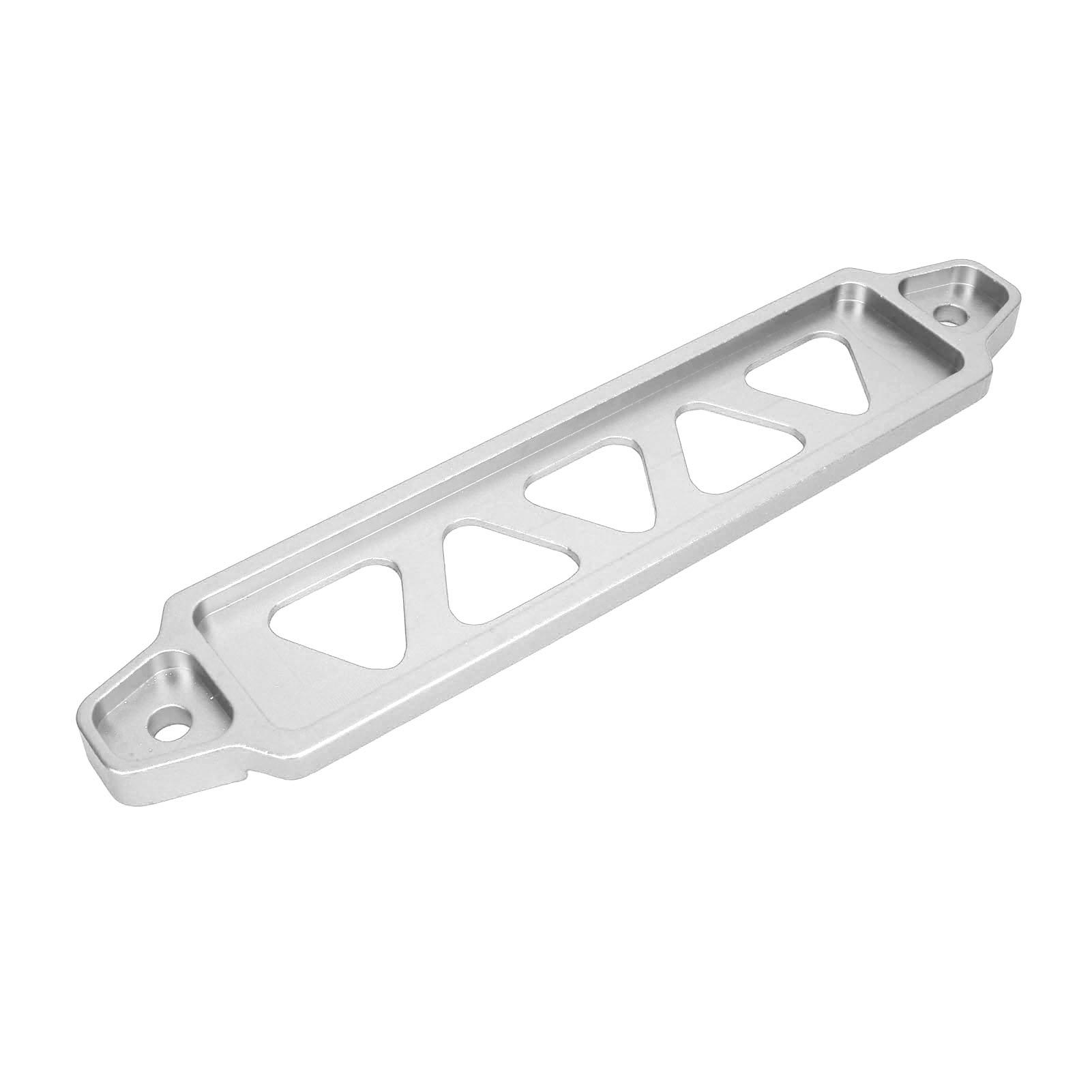 

Battery Tie Down Mount Bracket Aluminum Alloy Battery Hold Down Holder Kit with 10in J Bolts for 21 21R 22F 22HF 22R Silver серебряный