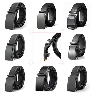Men's Belt Cowhide Automatic Buckle Belt Business Casual Young and Middle Aged Belt Men
