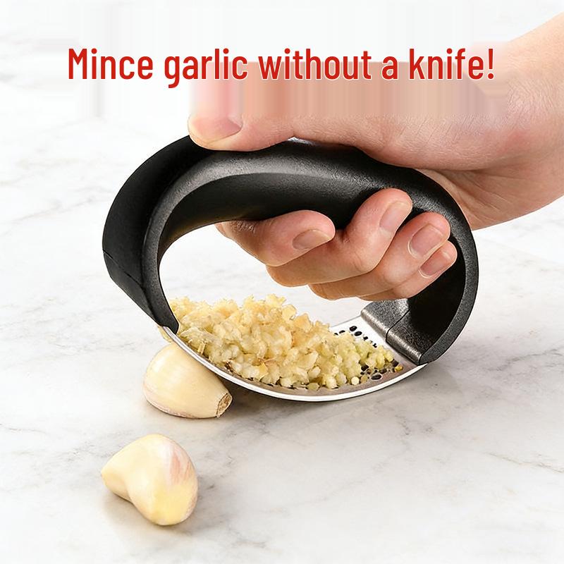 Stainless Steel Garlic Press & Masher 304 - Manual Crusher & Squeezer