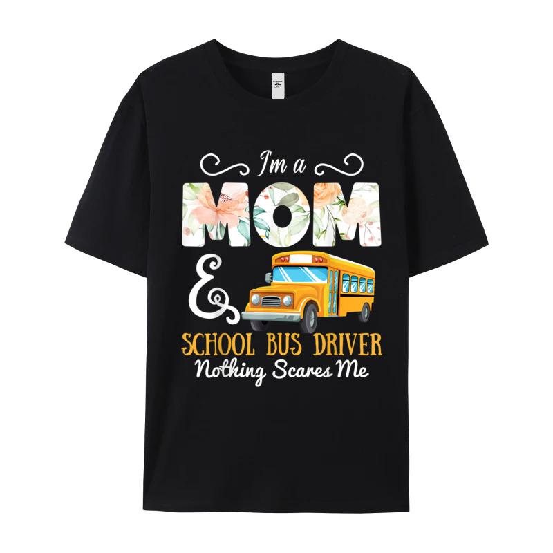 Funny School Bus Driver Gift Tshirts Short Sleeve Classic Unisexs Summer Tops Tees Family Tee Shirt O Neck 100 Cotton Fabric