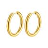 2mm Minimalistische Persönlichkeit Glatte Metall Edelstahl Piercing Creolen für Männer Frauen Hip-hop Punk Schmuck Zubehör