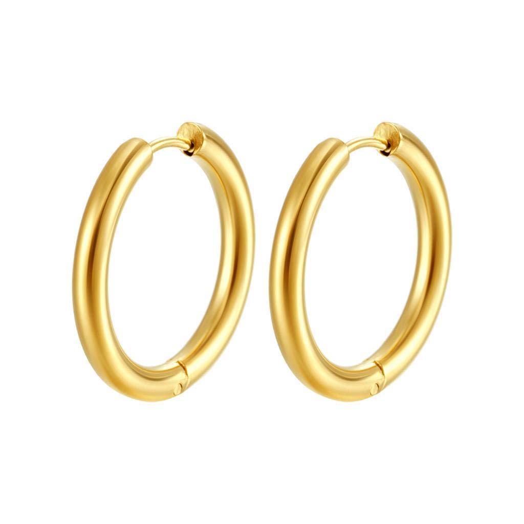 2mm Minimalistische Persönlichkeit Glatte Metall Edelstahl Piercing Creolen für Männer Frauen Hip-hop Punk Schmuck Zubehör